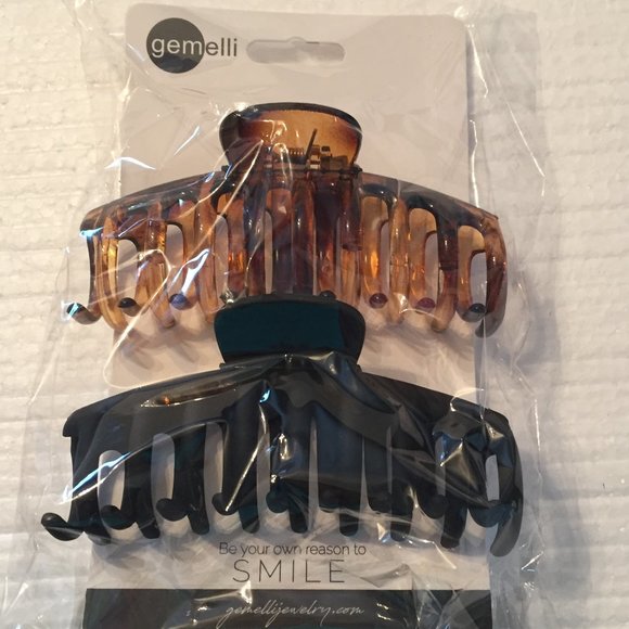 Gemelli Hair Clips - Set of 2 - NEW! - Picture 1 of 2